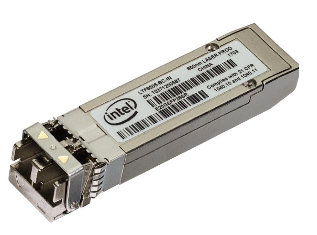 Intel E25GSFP28SR transceiver module, Fiber optic, 25000 Mbit/s