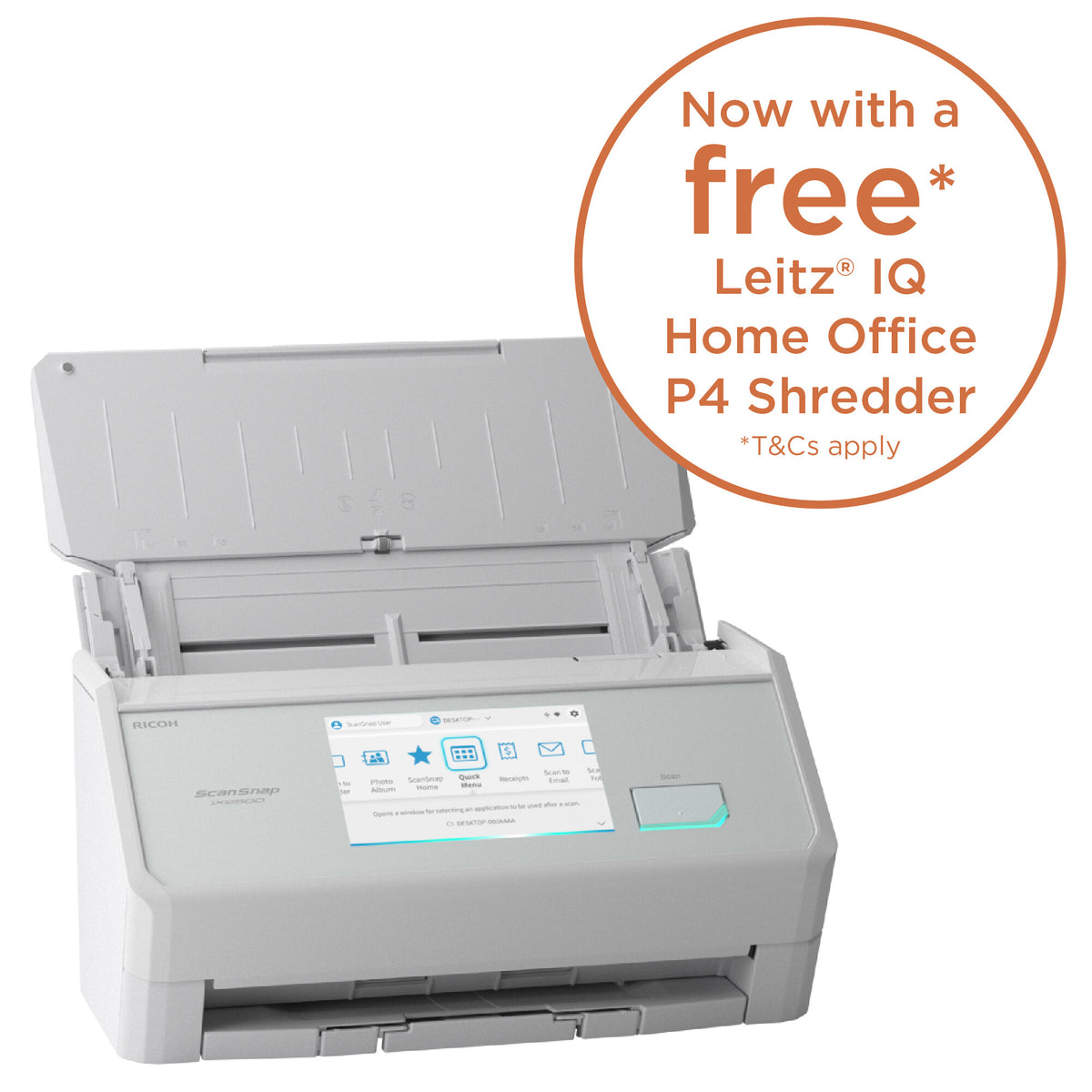 Ricoh ScanSnap IX2500 ADF scanner 600 x 600 DPI A4 White