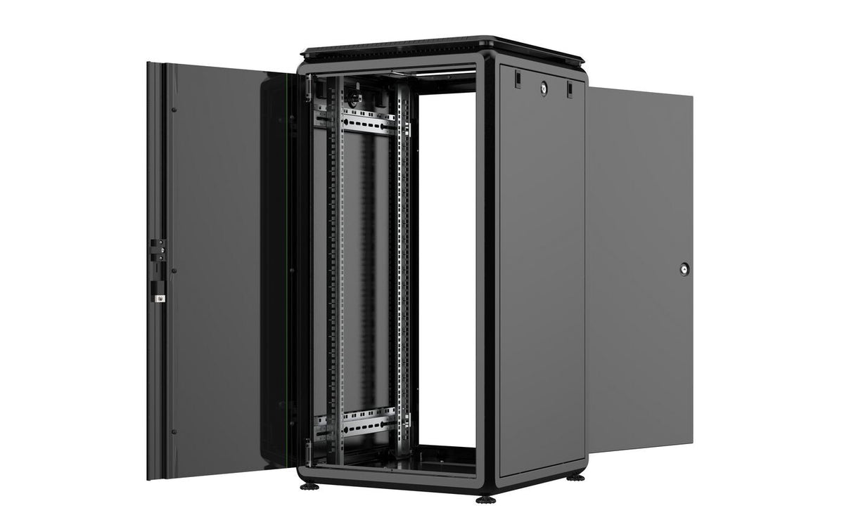Lanview RDL22U66BL rack cabinet 22U Freestanding rack Black