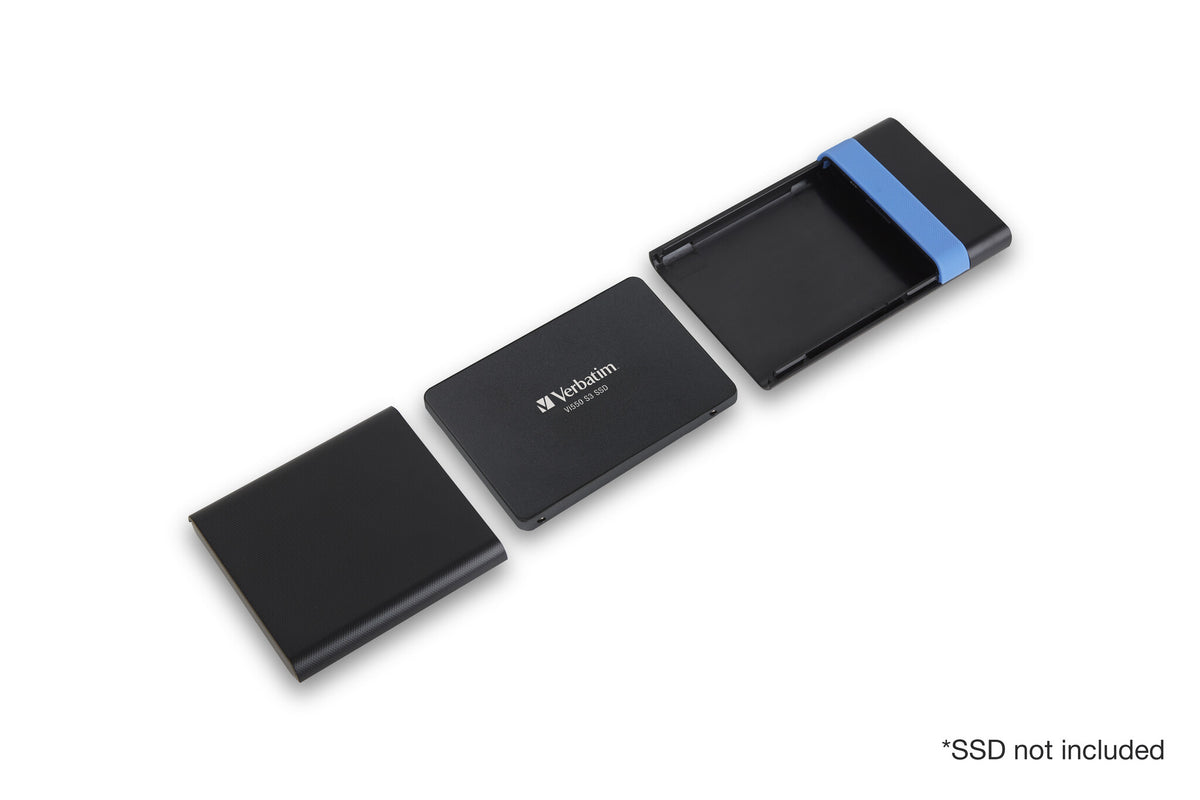 Verbatim Store'N'Go Enclosure Kit HDD/SSD enclosure Black, Blue 2.5"