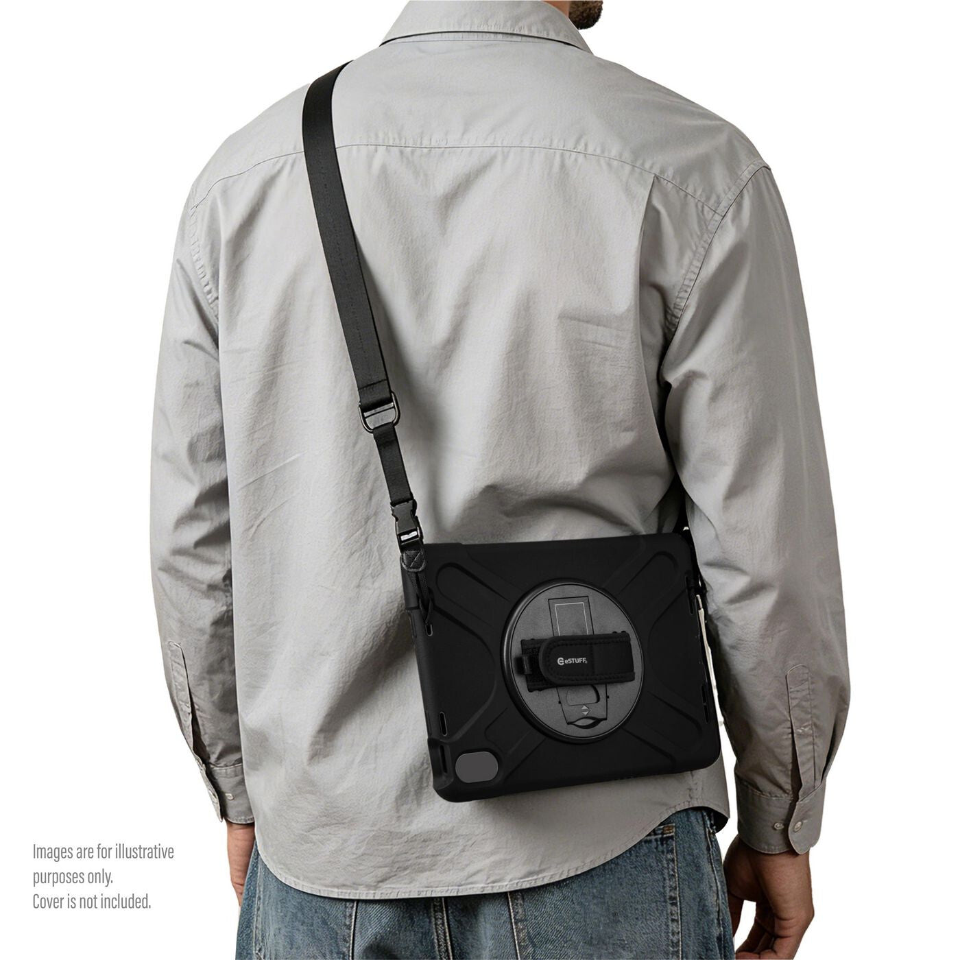 eSTUFF Shoulder Strap for AUSTIN and CHICAGO Defender Case Black