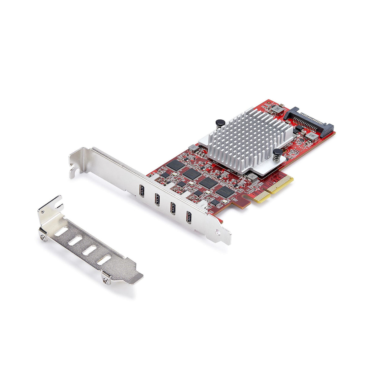 StarTech.com 4-Port USB Type-C PCIe Card, USB 3.2 10Gbps, USB-C PCI Express Expansion Card, 4x Independent USB Controllers, Windows/Linux/macOS, TAA-Compliant