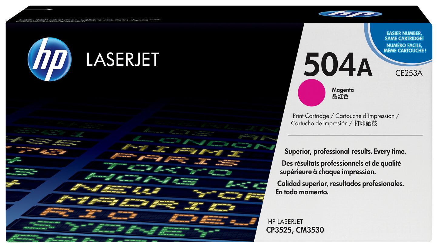 HP 504A Magenta Original LaserJet Toner Cartridge