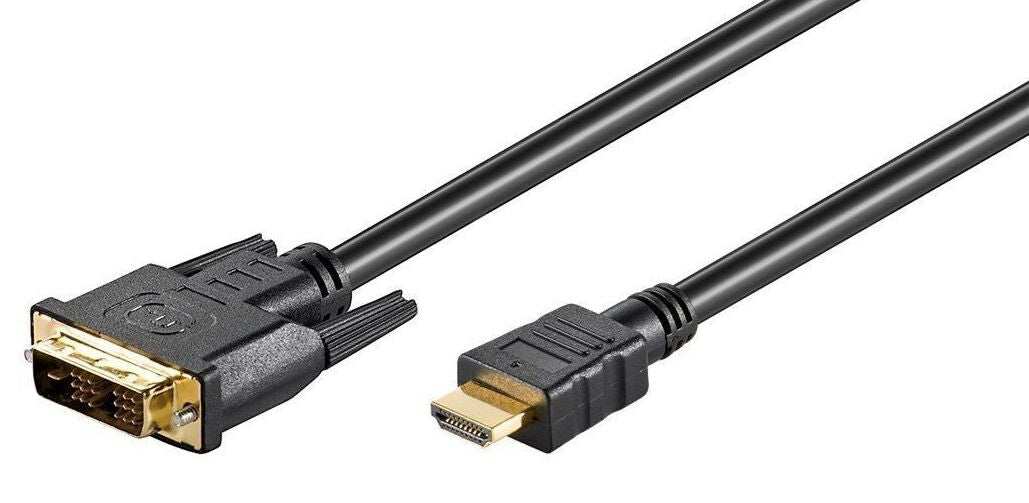Microconnect HDM191811 video cable adapter 1 m HDMI Type A (Standard) DVI-D Black