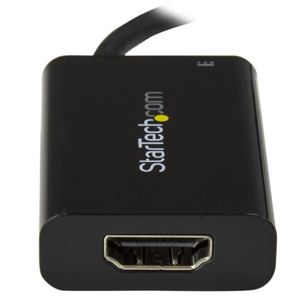 StarTech.com USB C to HDMI 2.0 Adapter with Power Delivery - 4K 60Hz USB Type-C to HDMI Display Video Converter - 60W PD Pass-Through Charging Port - Thunderbolt 3 Compatible - Black