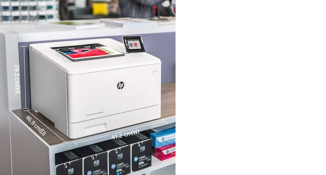 HP Color LaserJet Pro M454dw, Print, Front-facing USB printing; Two-sided printing