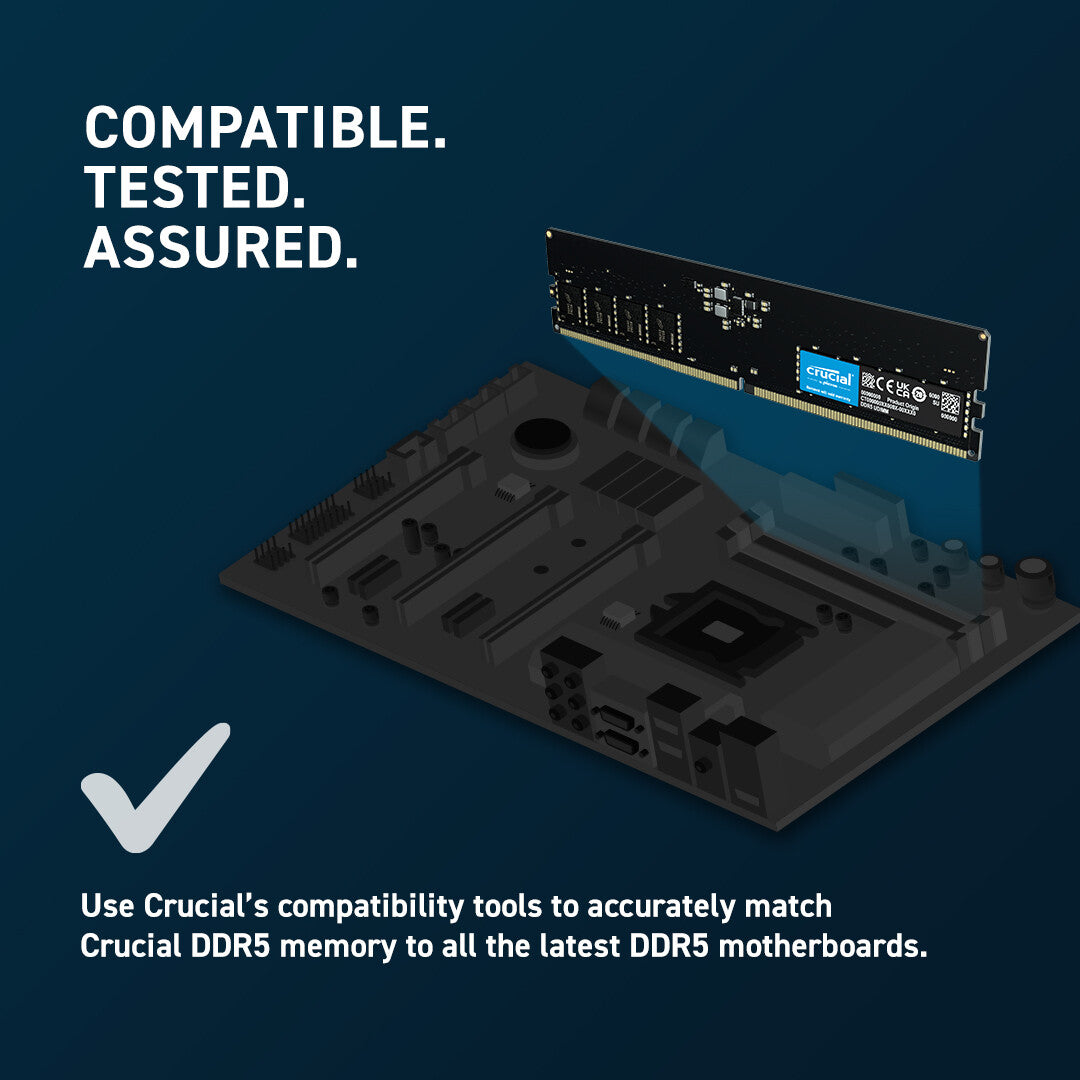 Crucial CT32G56C46U5T memory module 32 GB 1 x 32 GB DDR5 288-pin DIMM ECC