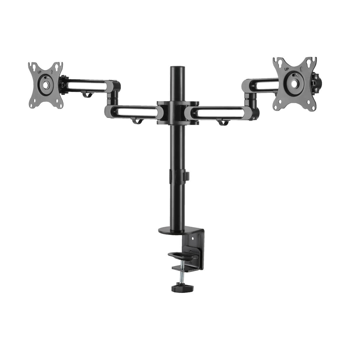 Tripp Lite DDR1327SDFC-1 Dual-Monitor Flex-Arm Desktop Clamp for 13” to 27” Displays