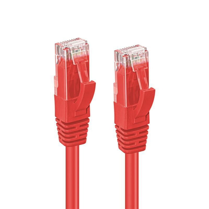 Microconnect MC-UTP6A03R networking cable Red 3 m Cat6a U/UTP (UTP)