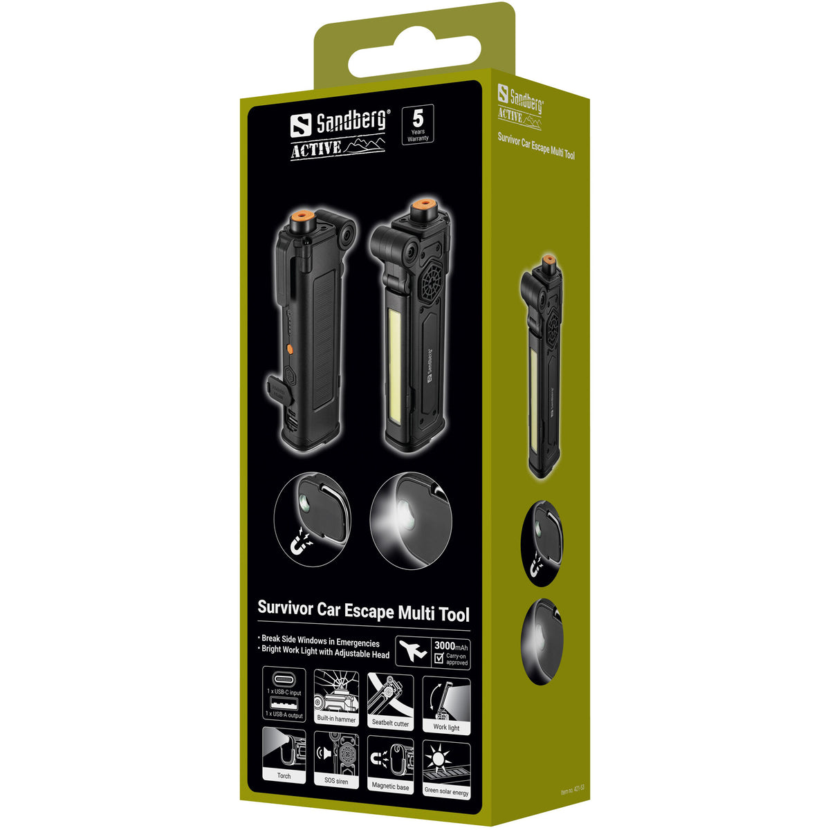 Sandberg Survivor Car Escape Multi Tool