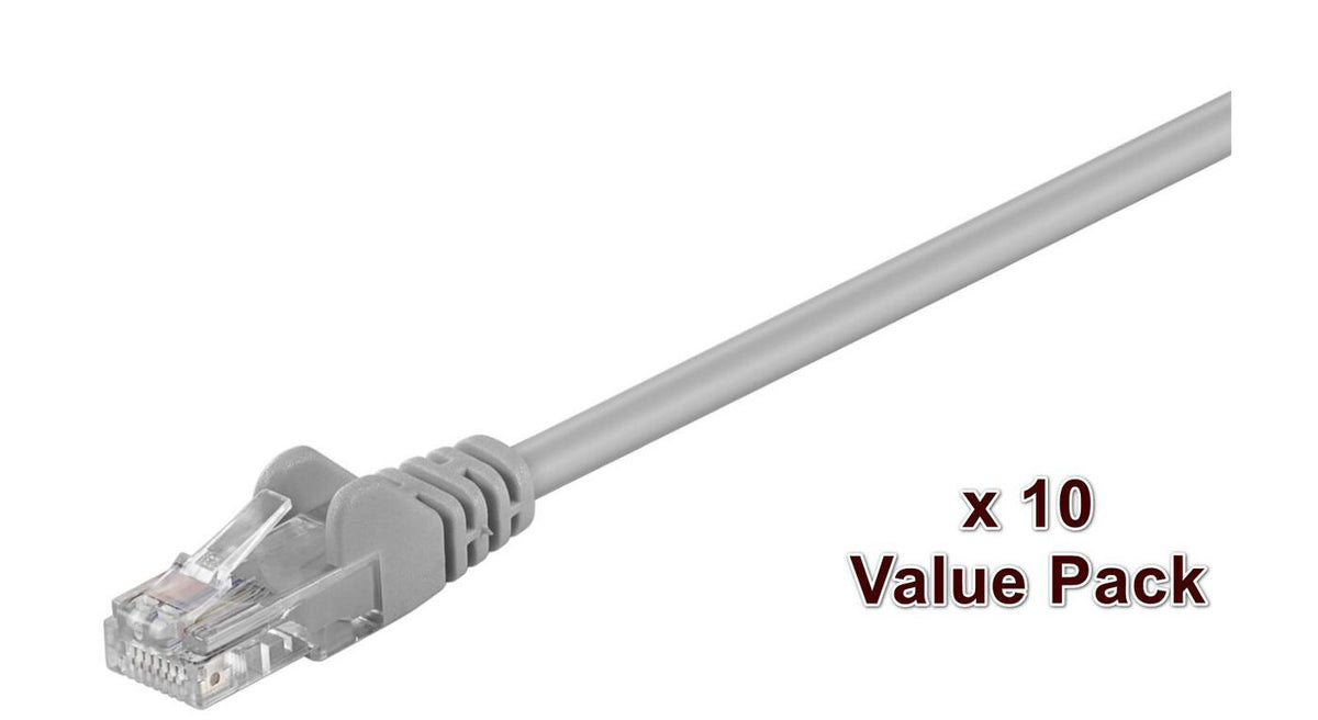 Microconnect V-UTP5005VP networking cable Grey 0.5 m Cat5e U/UTP (UTP) Round