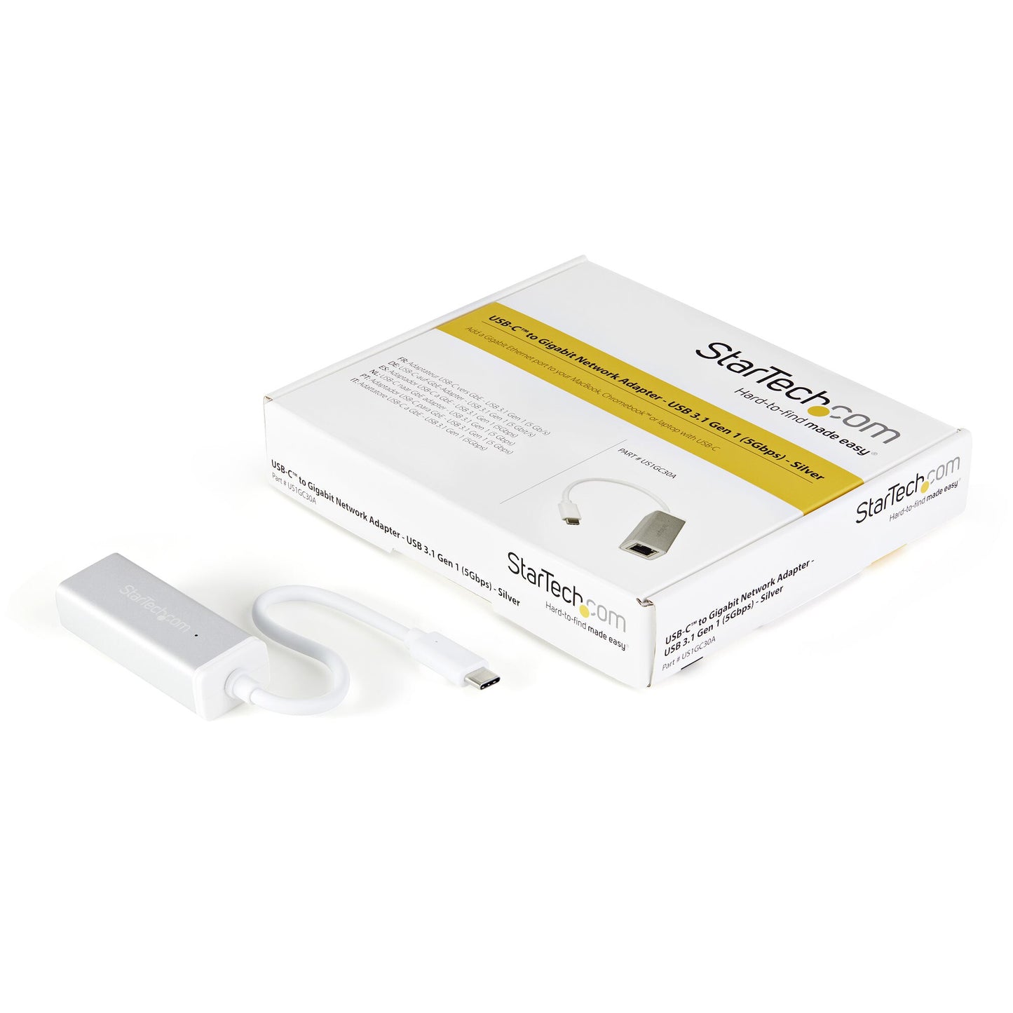 StarTech.com USB-C to Gigabit Network Adapter - Silver