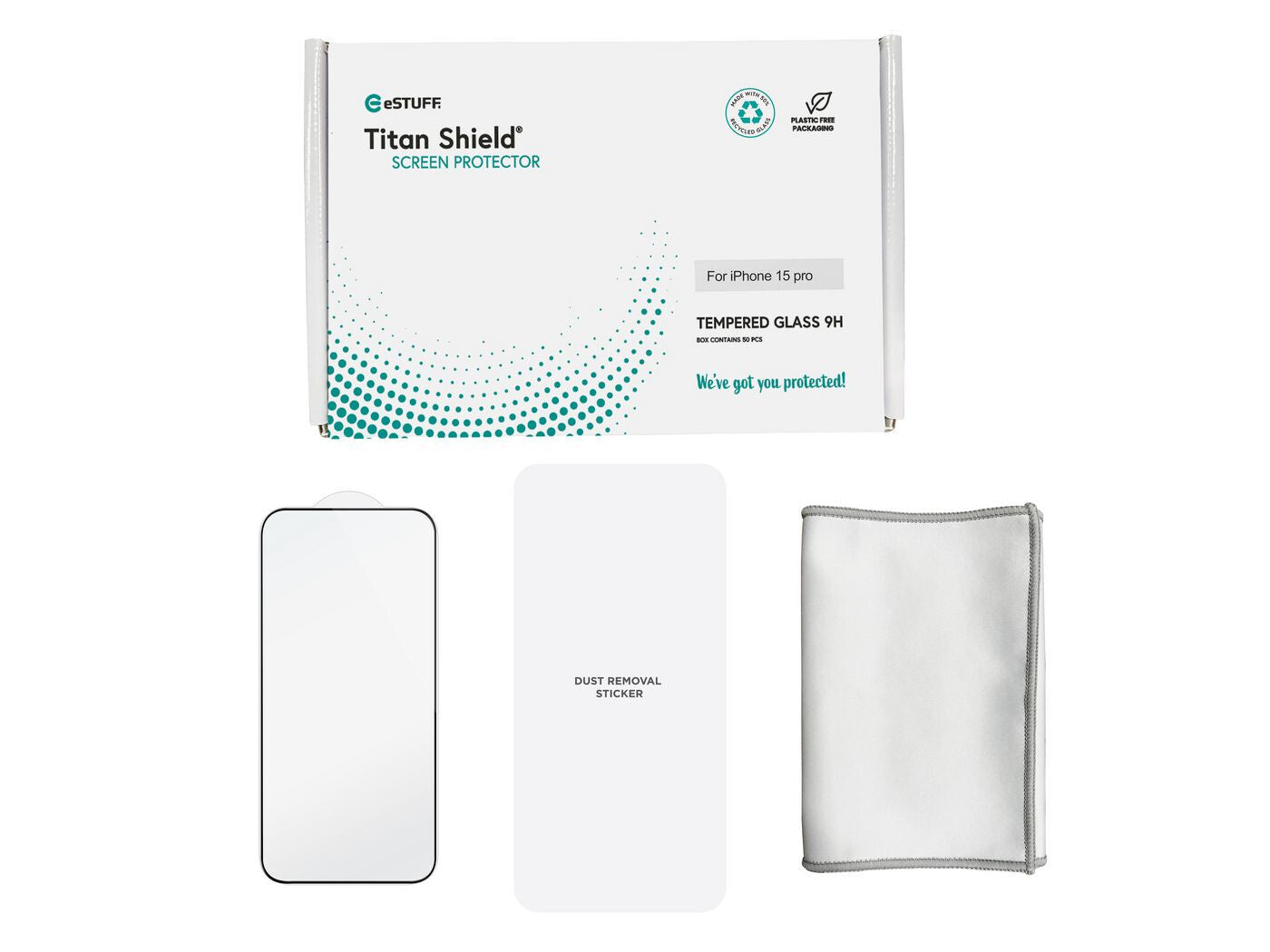 eSTUFF ES501406-50BULK mobile phone screen/back protector Apple 1 pc(s)