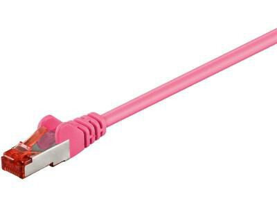 Microconnect SSTP6005PI networking cable Pink 0.5 m Cat6 S/FTP (S-STP) Round
