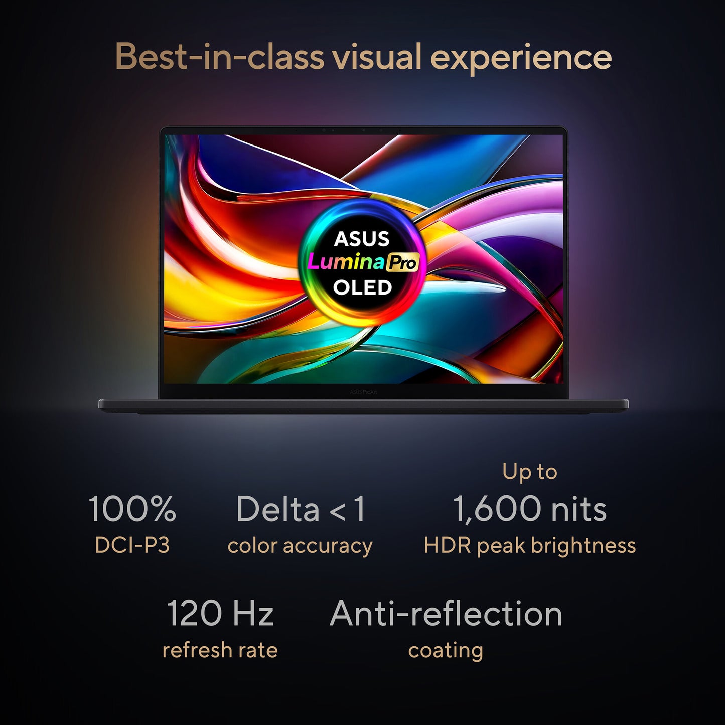 ASUS ProArt P16 H7606WR-SE004W Copilot+ PC AMD Ryzen AI 9 HX 370 Laptop 40.6 cm (16") Touchscreen WQUXGA 32 GB LPDDR5x-SDRAM 2 TB SSD NVIDIA GeForce RTX 5070 Ti Wi-Fi 7 (802.11be) Windows 11 Home Black