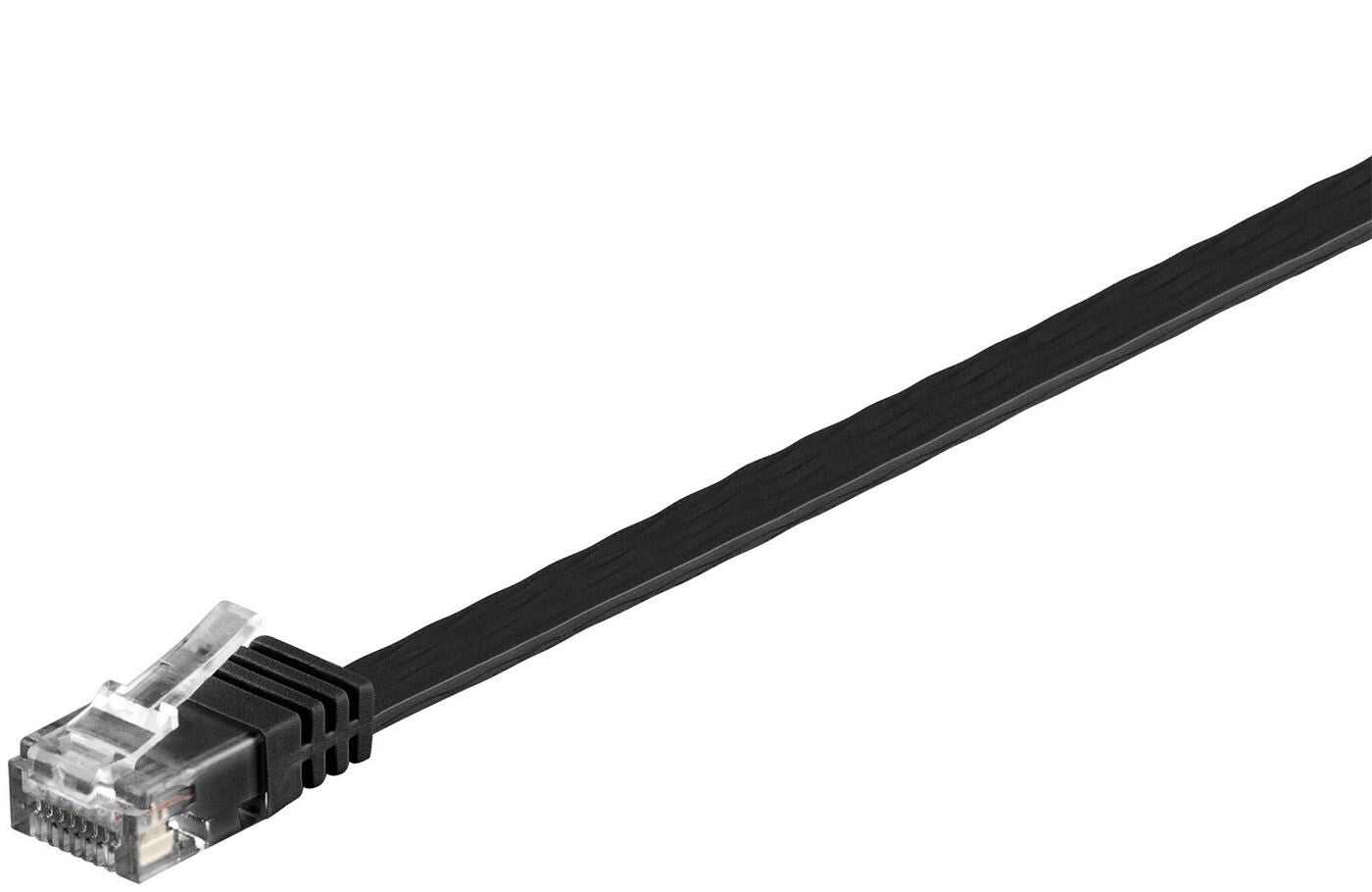 Microconnect V-UTP6005S-FLAT networking cable Black 0.5 m Cat6 U/UTP (UTP)