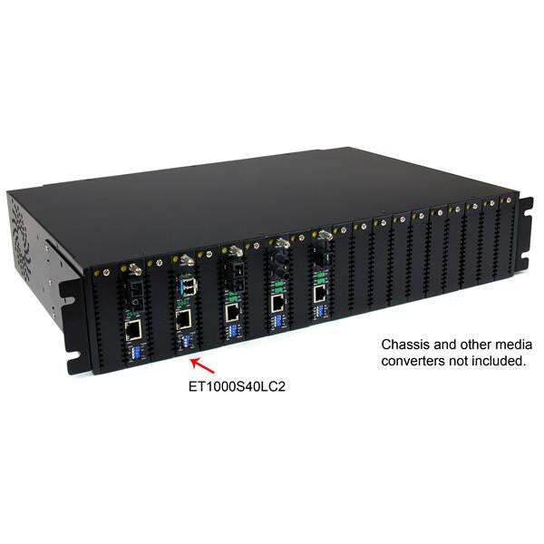 StarTech.com 1000 Mbps Gigabit Single Mode Fiber Media Converter LC 40 km - TAA