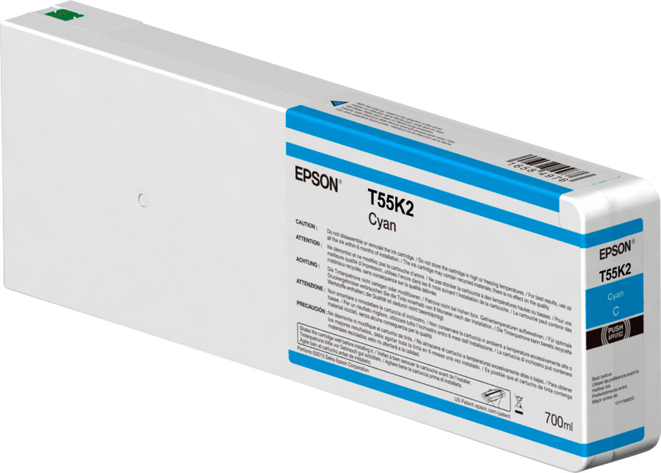 Epson Singlepack Cyan T55K200 UltraChrome HDX/HD 700ml