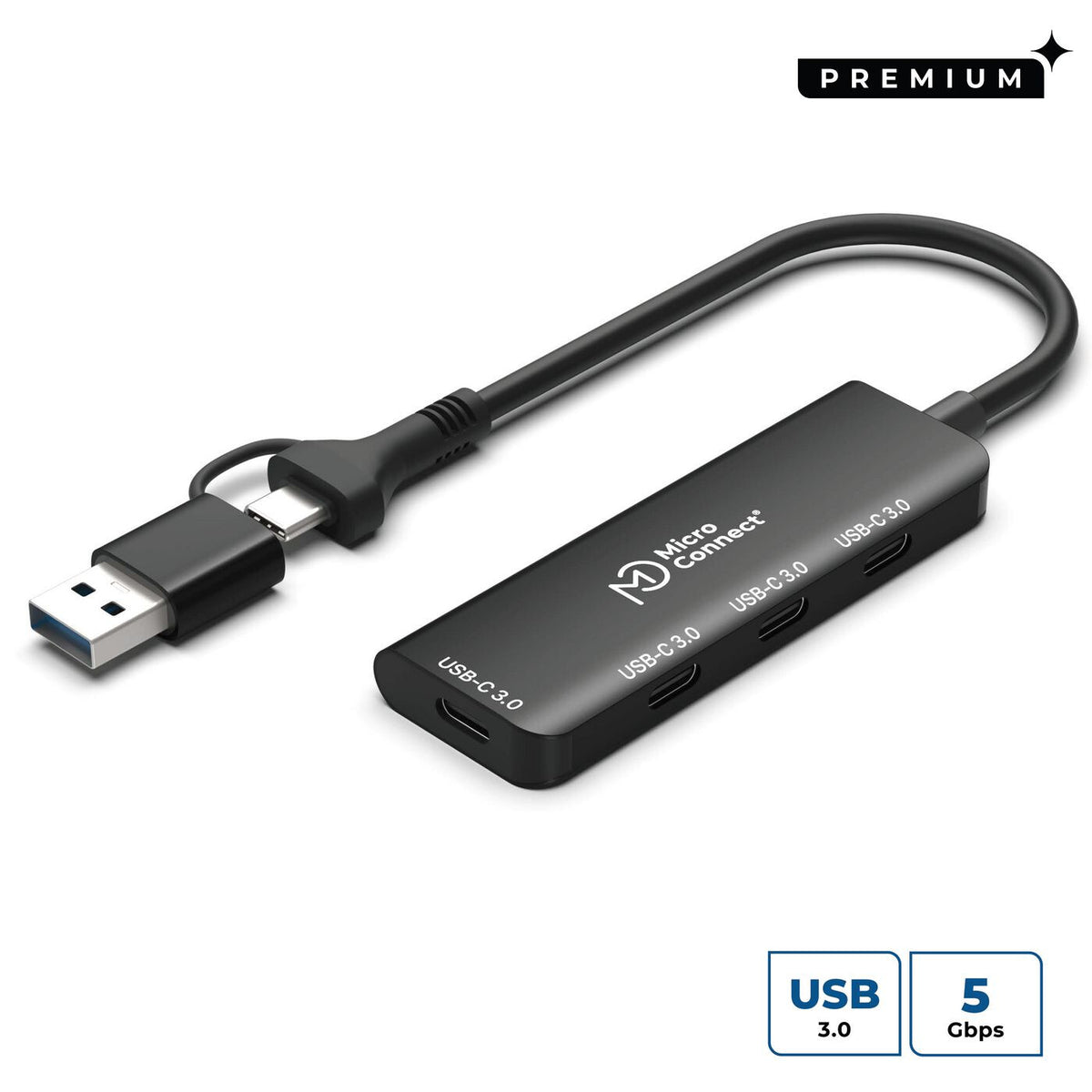 Microconnect UC0070-5G-USB-C-4IN1-C interface hub USB 3.2 Gen 1 (3.1 Gen 1) Type-C 5000 Mbit/s Silver