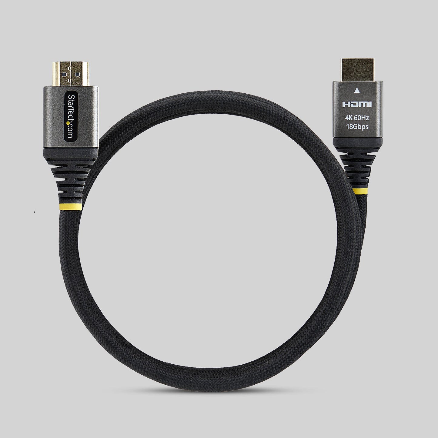 StarTech.com 2m (6ft) Premium Certified High Speed HDMI Cable, Ultra Flexible HDMI Cable, 4K 60Hz/1440p 144Hz w/HDR10/ARC, 18Gbps, High Flex Braided HDMI Cord