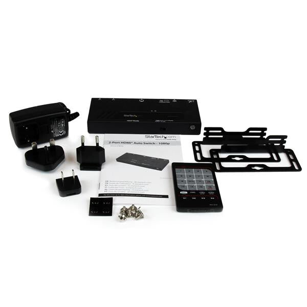 StarTech.com 2 Port HDMI Switch w/ Automatic and Priority Switching - 1080p - TAA
