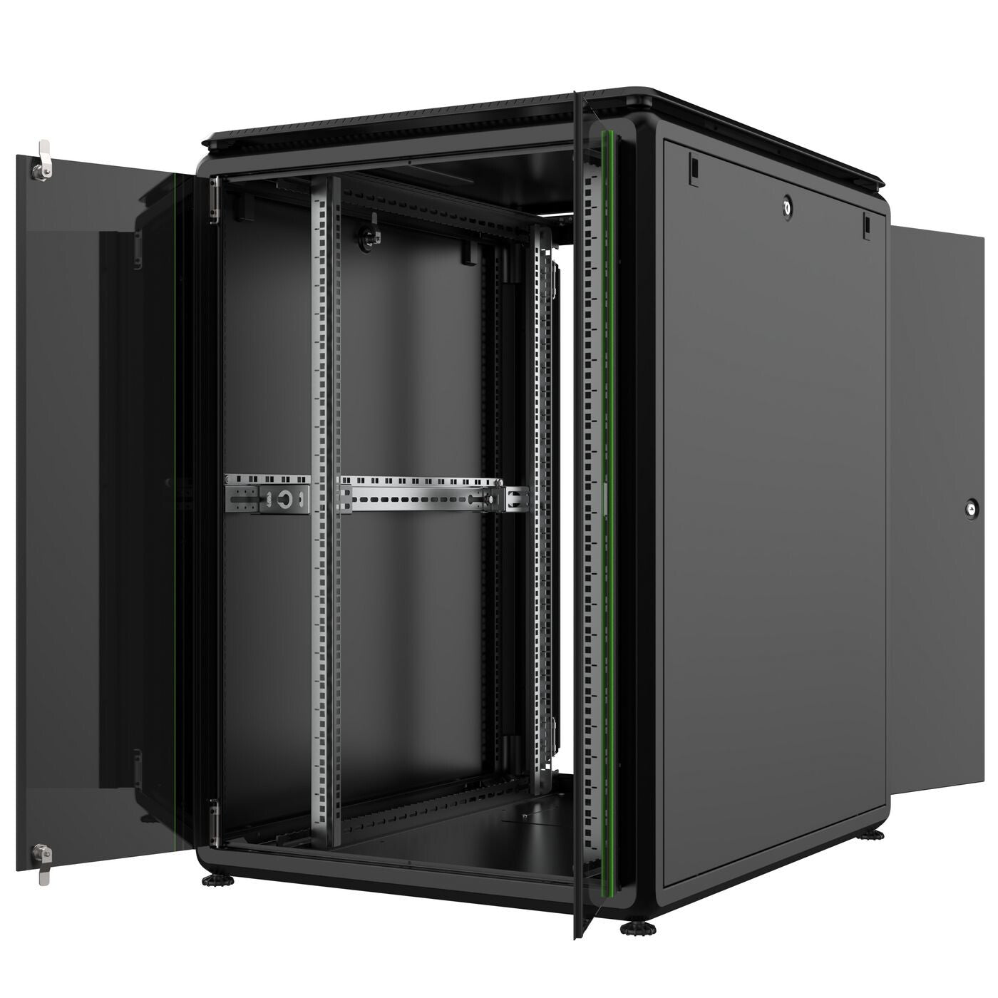 Lanview RDL22U81BL rack cabinet 22U Freestanding rack Black