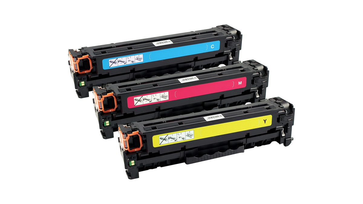 AgfaPhoto Compatible Toner Cartridge Multipack, Cyan/Magenta/Yellow, Replacement for HP CF440AM, 312A, Cyan/Magenta/Yellow 2700 Pages