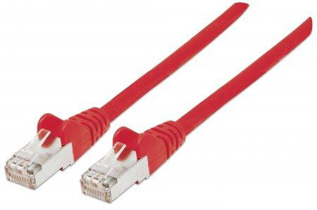 Intellinet Network Patch Cable, Cat5e, 5m, Red, CCA, SF/UTP, PVC, RJ45, Gold Plated Contacts, Snagless, Booted, Lifetime Warranty