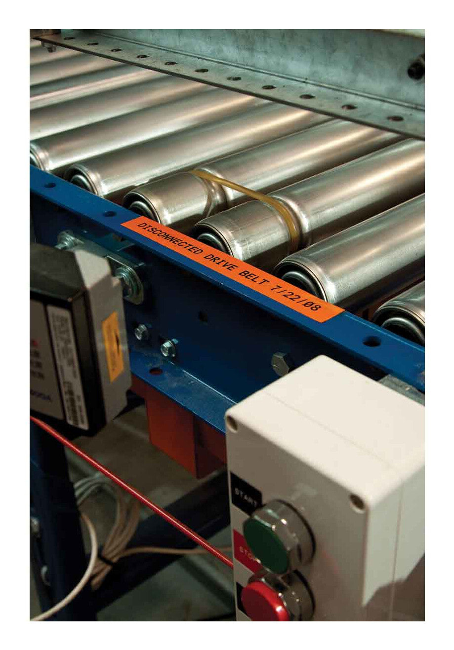 Brady M21-500-595-OR printer label Orange Self-adhesive printer label