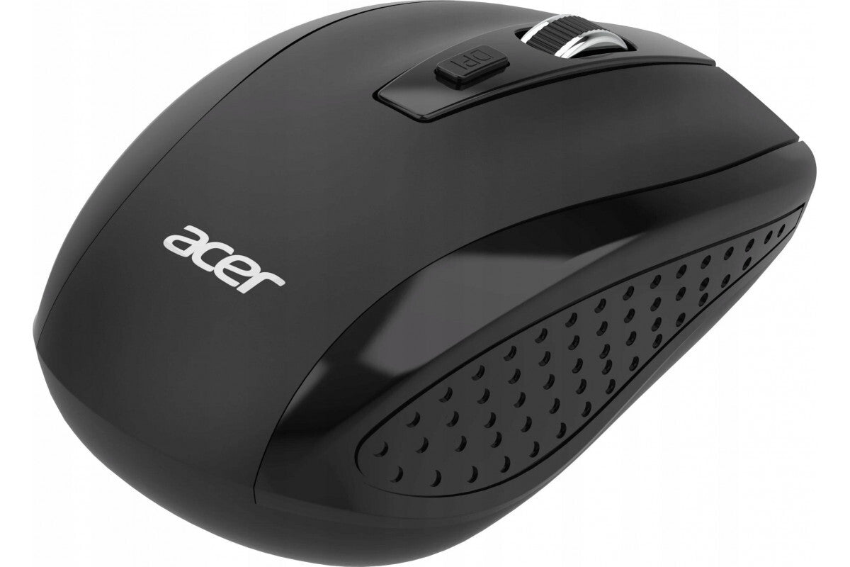Acer Wireless Mouse MX202, Up to 1600 DPI, RF 2.4GHz Dongle, 6 Buttons, Black