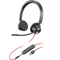 POLY Blackwire 3320 Headset Wired Head-band Office/Call center USB-C, Boom microphone, black
