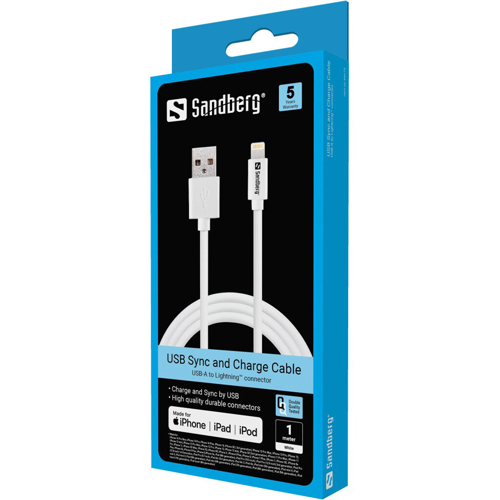 Sandberg USB-A to Lightning MFI 1M