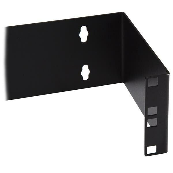StarTech.com 2U Hinged Wall Mount Patch Panel Bracket - 6 inch Deep - 19" Patch Panel Swing Rack for Shallow Network Equipment- 22lbs