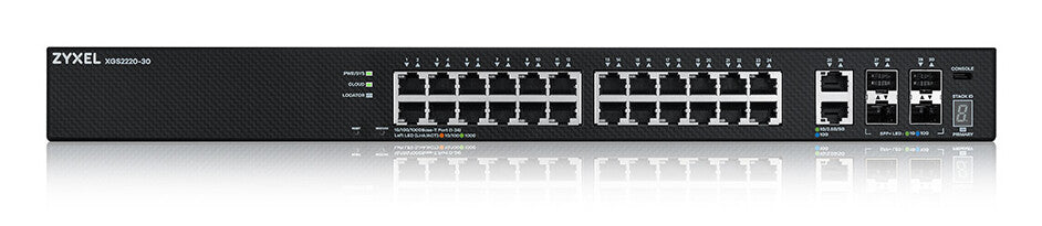 Zyxel XGS2220-30 Managed L3 Gigabit Ethernet (10/100/1000) Black