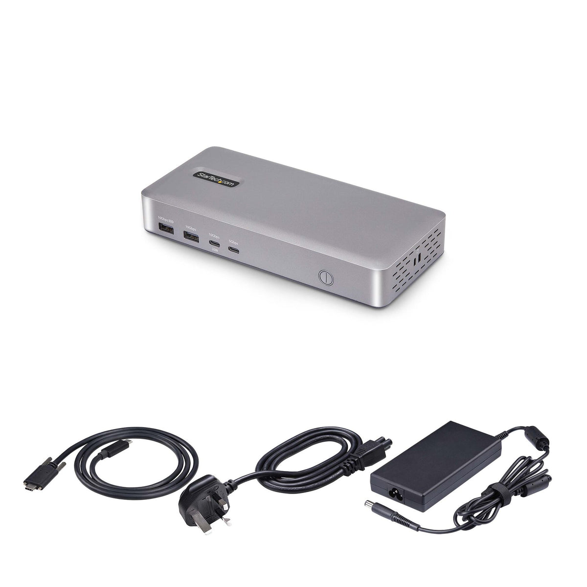 StarTech.com Dual-Monitor USB4 Docking Station, Dual 4K 120Hz or Single 8K 60Hz HDMI, 100W Laptop Charging, 2.5GbE, USB-C Multi-Monitor Dock, Driverless