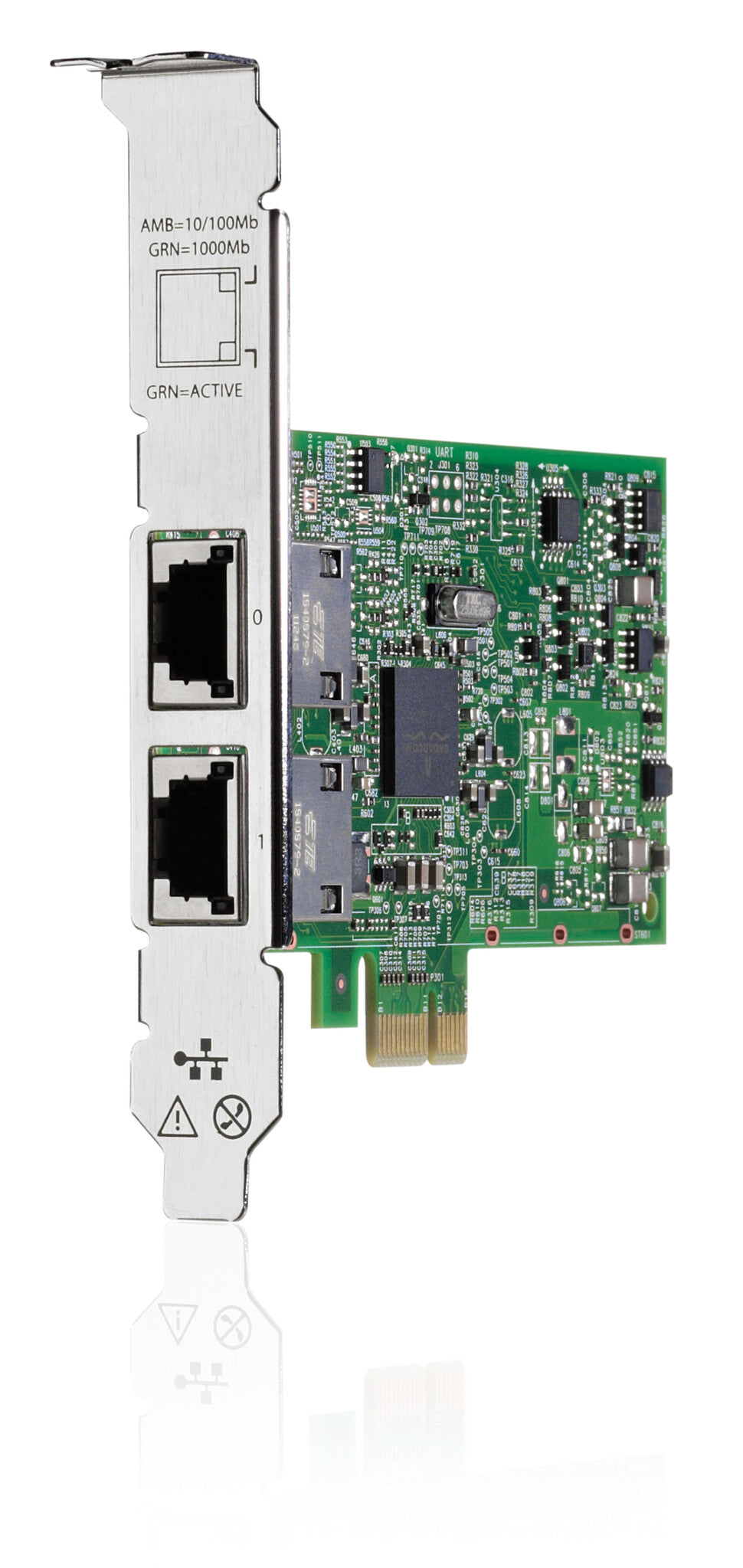 HPE Ethernet 1Gb 2-port 332T Internal network card, PCI Express