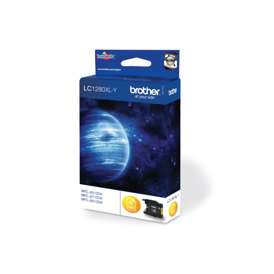 Brother LC1280XLY ink cartridge 1 pc(s) Original High (XL) Yield Yellow