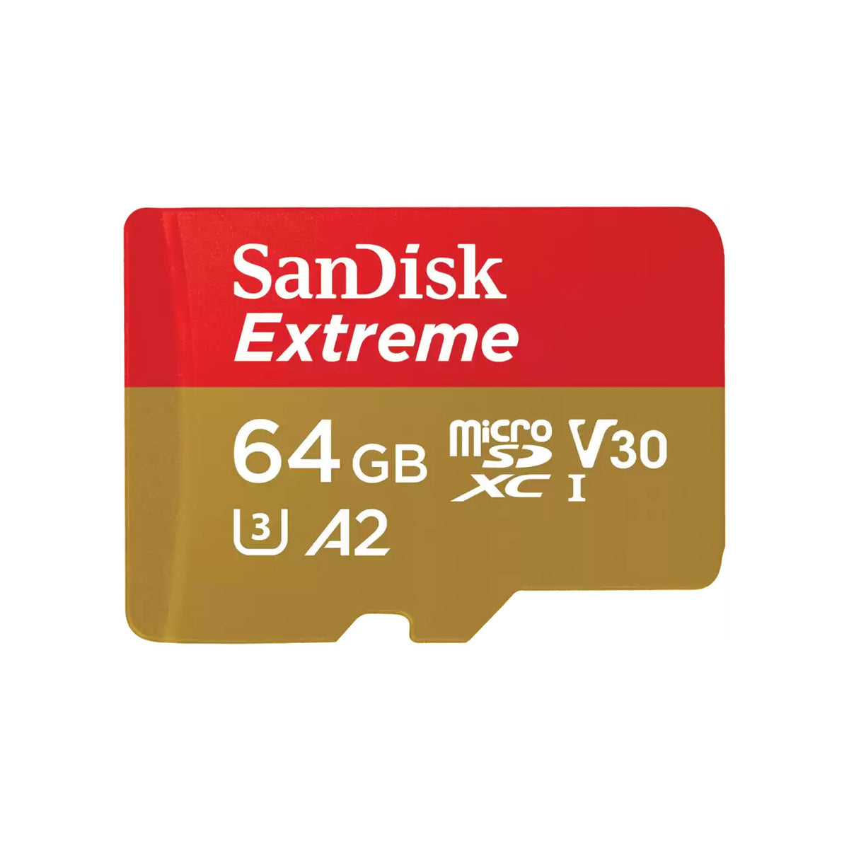 SanDisk Extreme 64GB MicroSDXC UHS-I Class 10 memory card