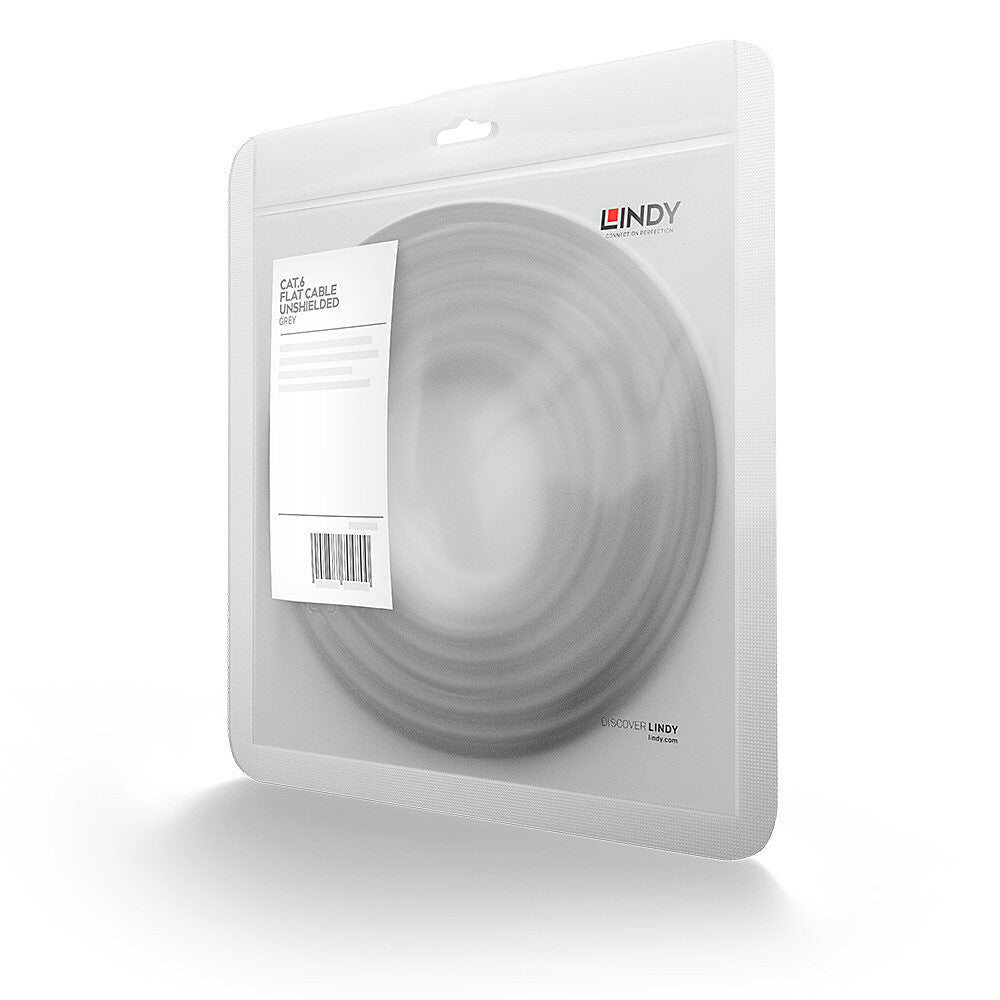 Lindy 2m Cat.6 U/UTP Flat Network Cable