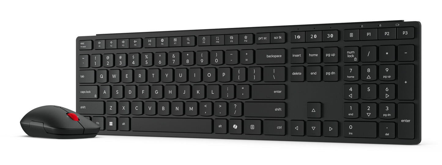 Lenovo 4X31S04847 keyboard Mouse included Home/Office RF Wireless + Bluetooth UK English Black