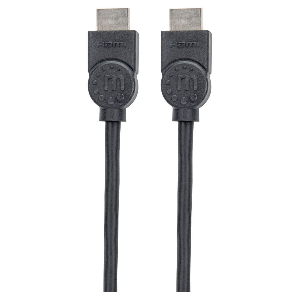 Manhattan HDMI 4K@30Hz Cable, 1.5m, Suitable for ALL 1080p/HD and majority of 4K uses (check your system 4K specification to be sure), Male to Male, Black, Ultra HD 4k x 2k, Lifetime Warranty, High Speed, Equivalent to HDMM150CM