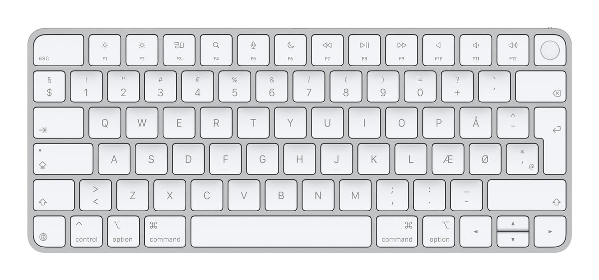 Apple Magic keyboard Universal USB + Bluetooth QWERTY Danish White