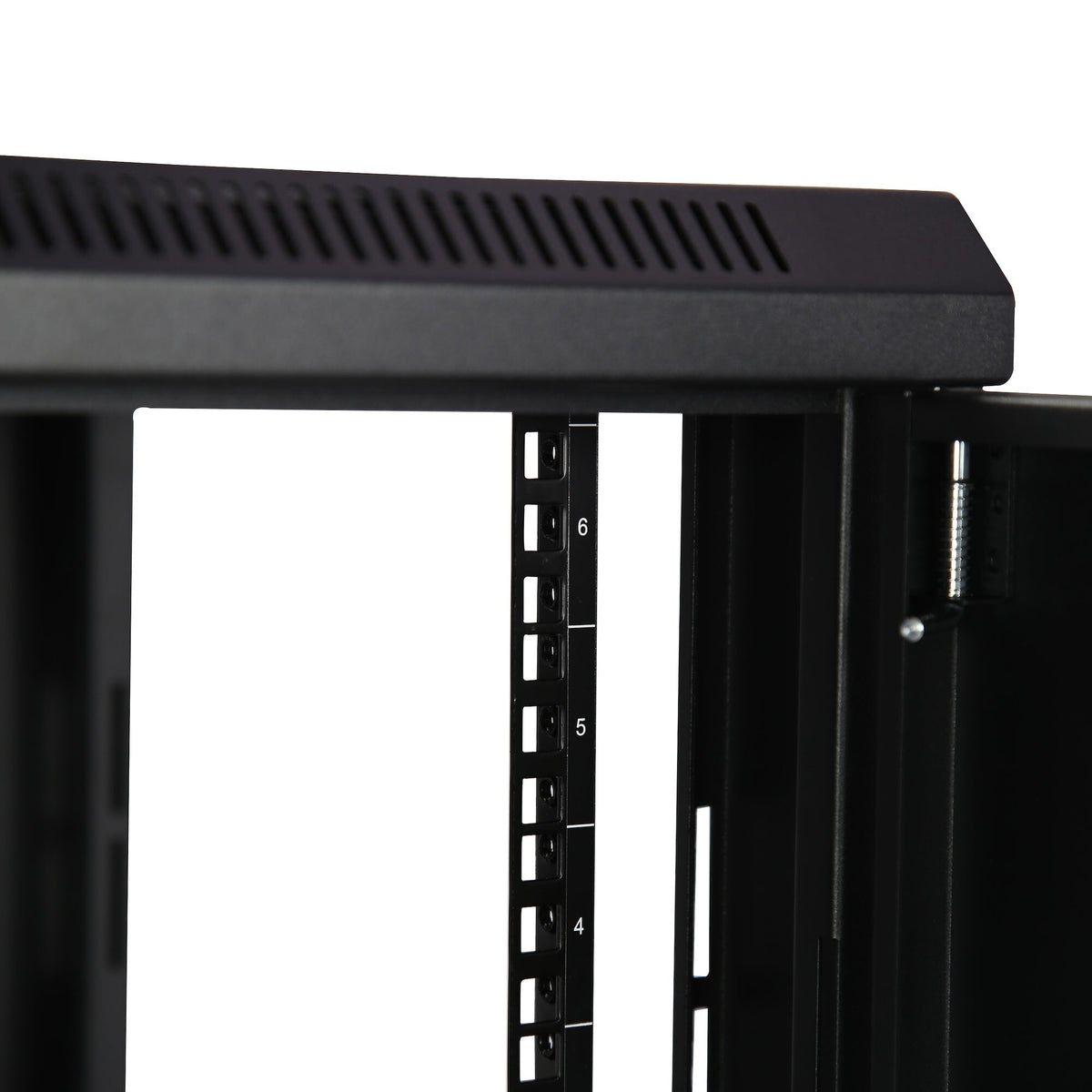 StarTech.com 2-Post 6U Wall Mount Network Cabinet with 1U Shelf, 19" Wall-Mounted Server Rack for Data / Networking / AV / Electronics / Computer Equipment, Small Vented Rack Enclosure