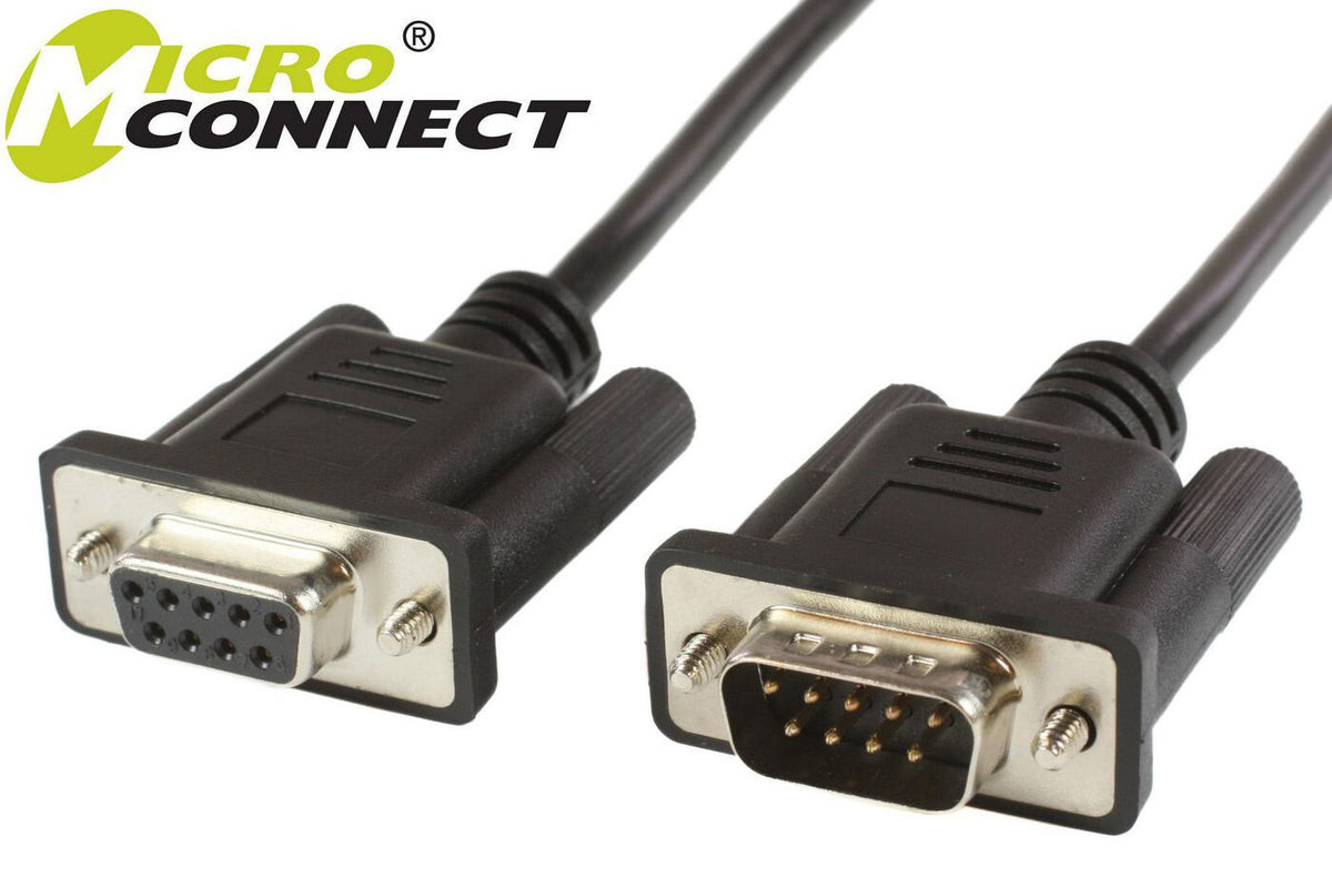 Microconnect SCSEHN3B serial cable Black 3 m DB-9