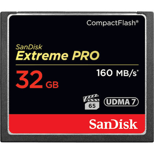 SanDisk 32GB Extreme Pro CF 160MB/s CompactFlash memory card