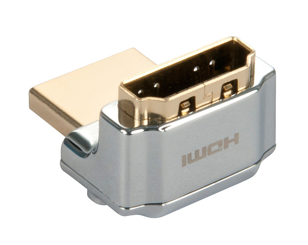 Lindy CROMO HDMI Male to HDMI Female 90 Degree Right Angle Adapter - Up