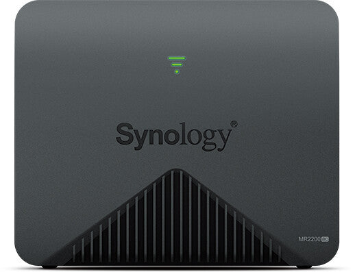 Synology MR2200AC wireless router, Wi-Fi 5 (802.11ac), Dual-band (2.4 GHz / 5 GHz), Gigabit Ethernet, black