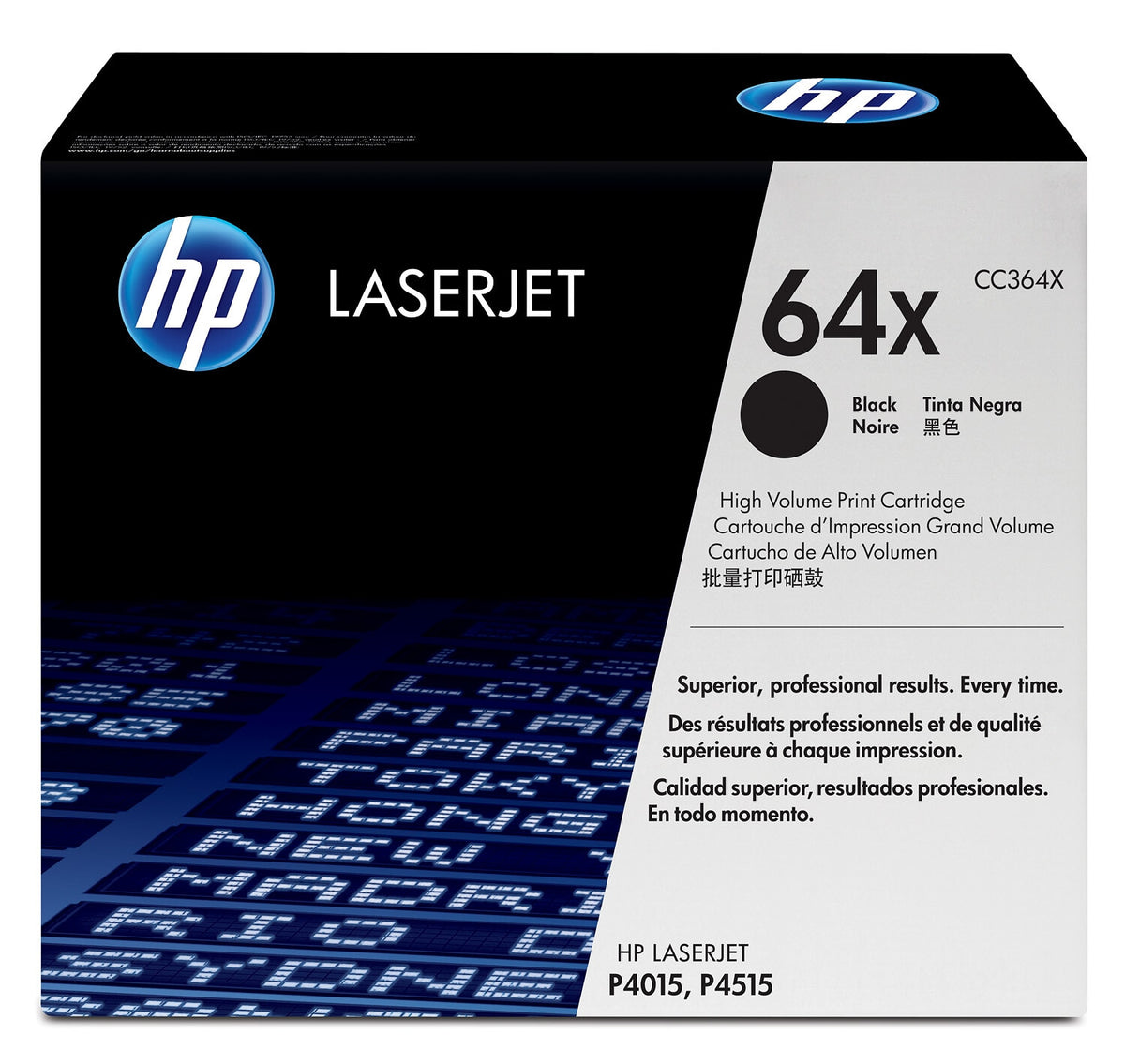 HP 64X black high yield original LaserJet toner cartridge