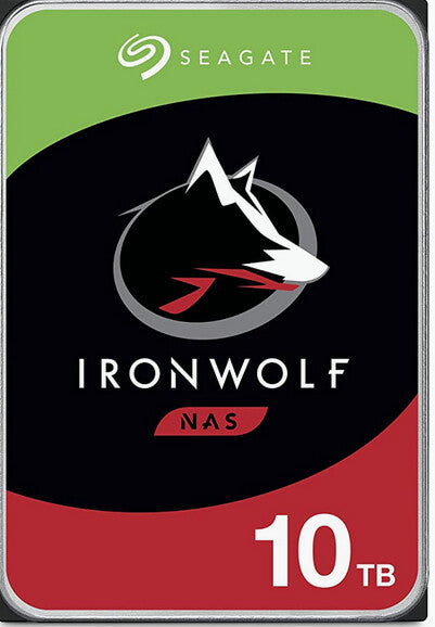 Seagate IronWolf ST10000VN000 internal hard drive, 10TB, 7200 RPM, 3.5-inch, Serial ATA III