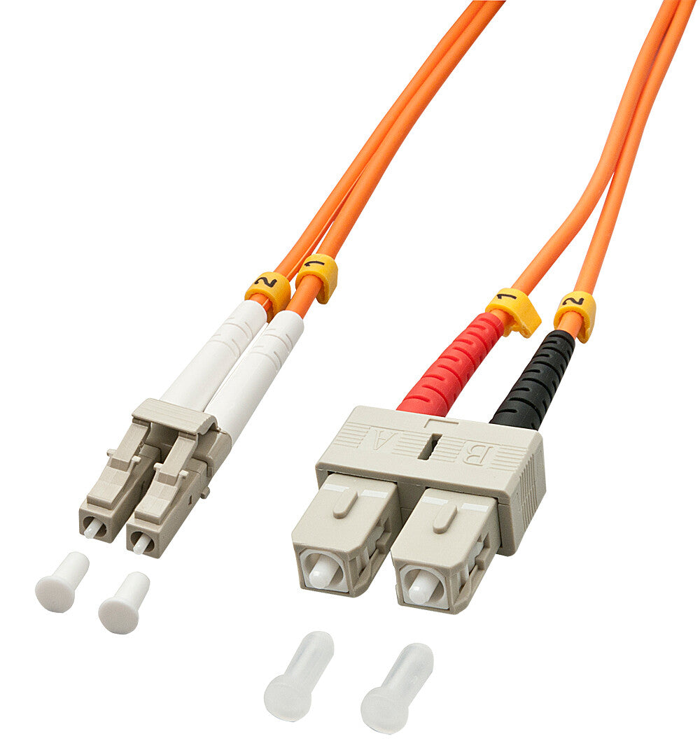 Lindy LC/SC 2m InfiniBand/fibre optic cable Multicolour, Orange